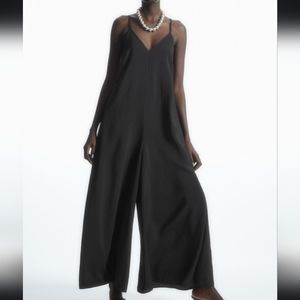 COS v neck wide legs jumpsuit